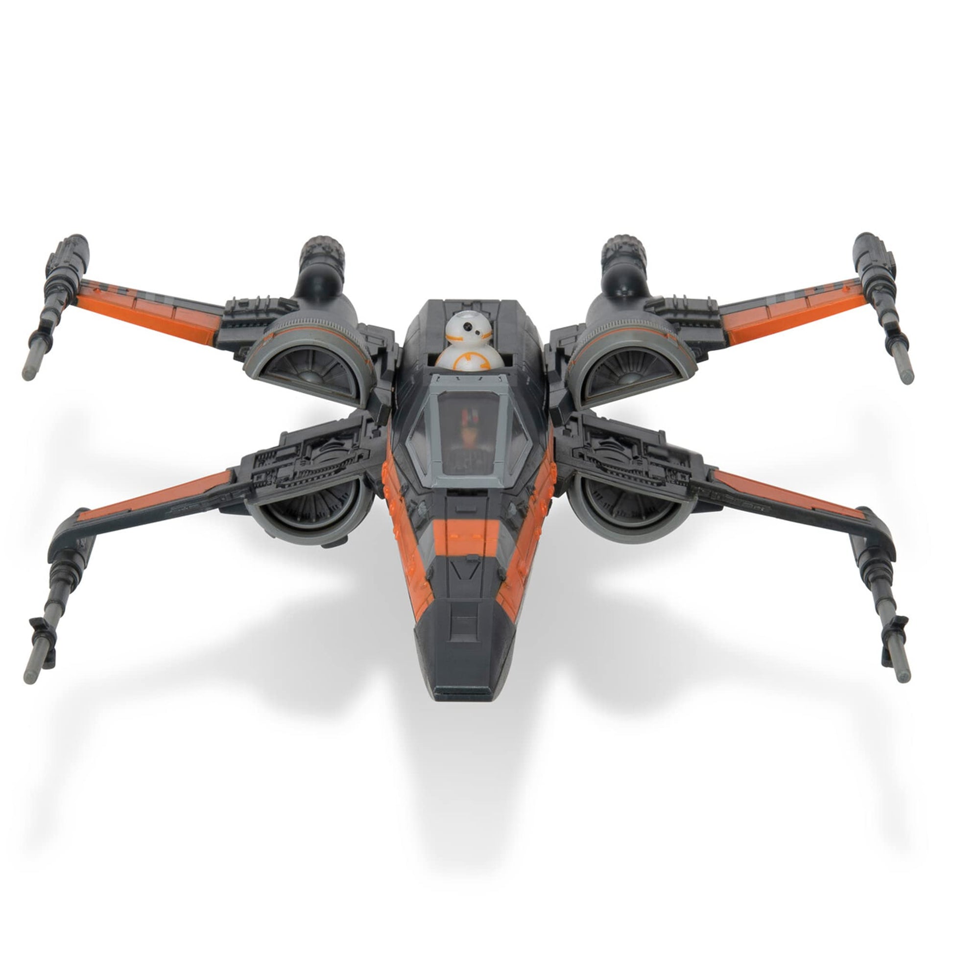 Star Wars Micro Galaxy Squadron Poe Dameron's T-70 X-Wing - 5-Inch Starfighter Class Vehicle with Two 1-Inch Micro Figure Accessories