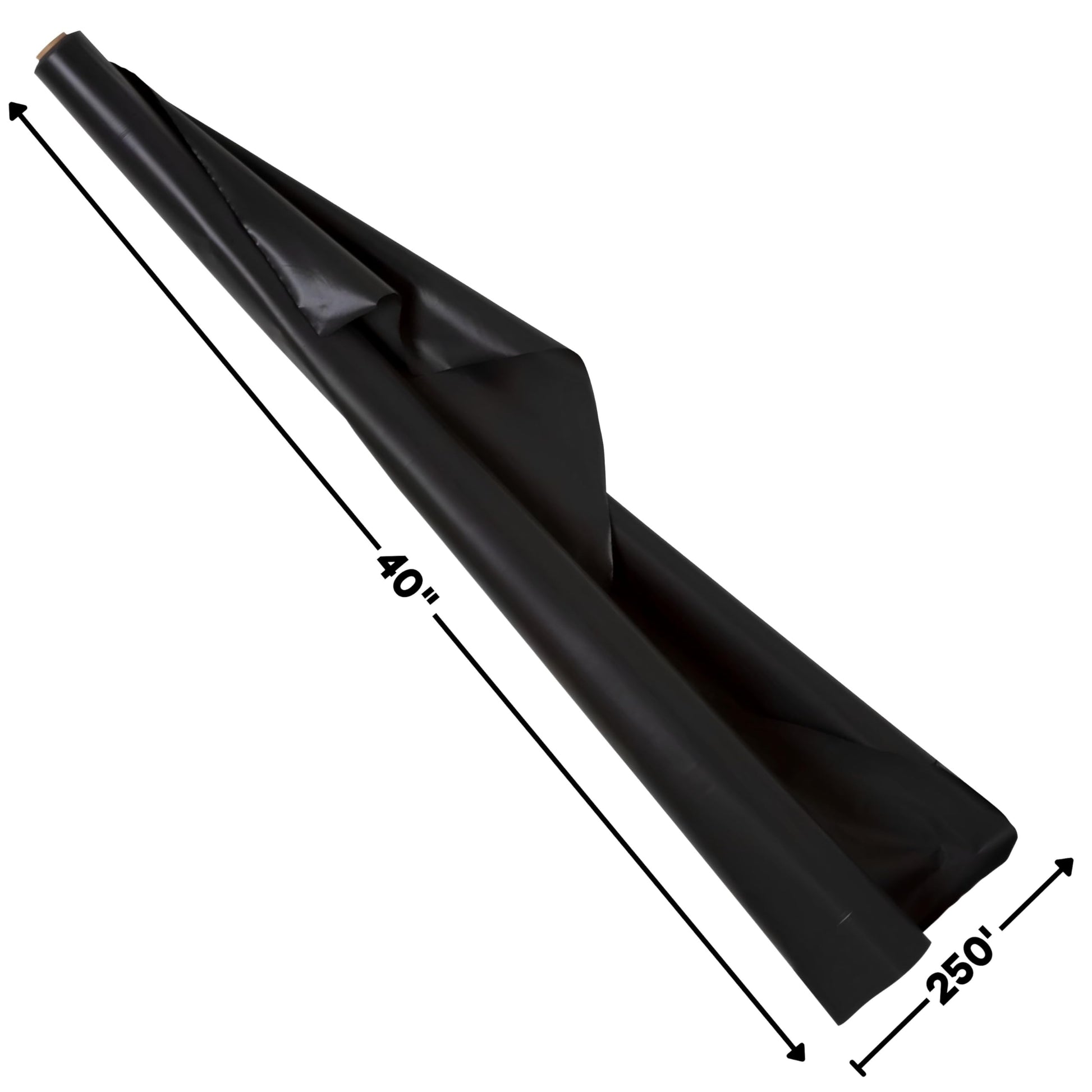 amscan Jumbo Roll party-tablecovers, 40" x 250', Black
