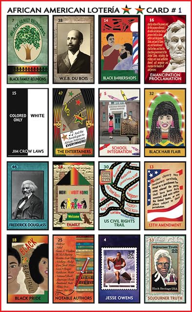 African American Lotería | Fun Bingo-Style Game for Everyone | Learn African American History & Culture | Perfect School Classroom Game for Black