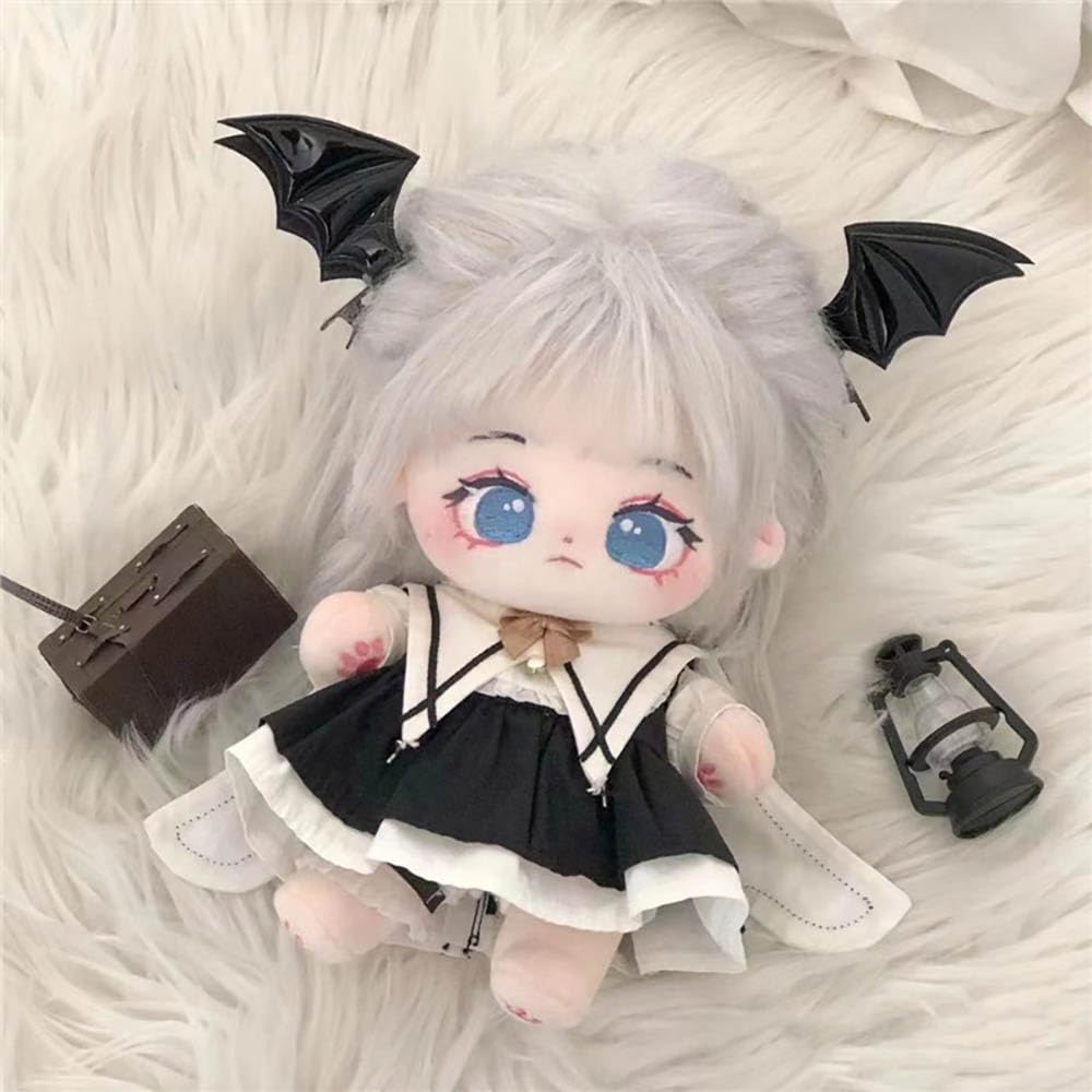 niannyyhouse 20cm Plush Doll Clothes Black Dress Scarf Underpants 8in Doll Accessories