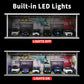 G-FANS 1/64 Scale Hot die-cast Wheels Model car scenarios Display case with LED Light and Acrylic Cover, Scenes Parking lot Diorama Storage Garage Box
