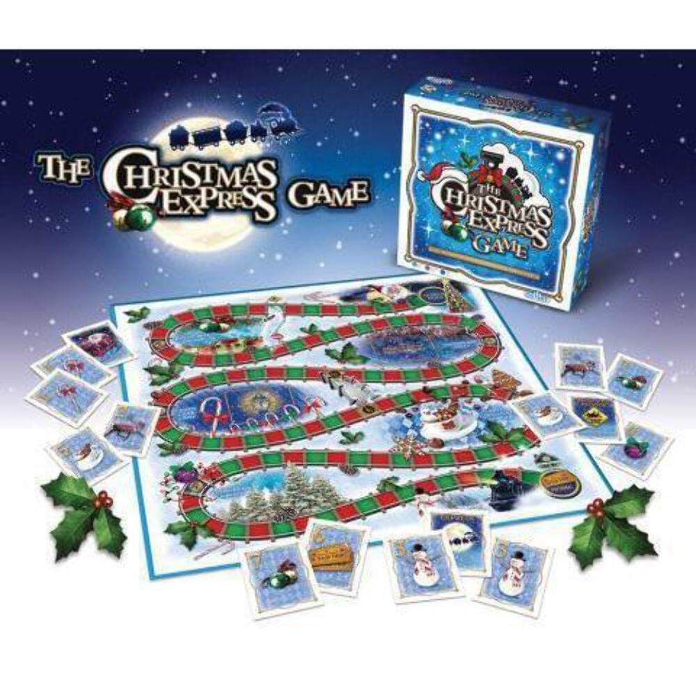 The Christmas Express Board Game - All Aboard a Fun-Filled Race to The North Pole - for 2 to 4 Players Ages 8 and up