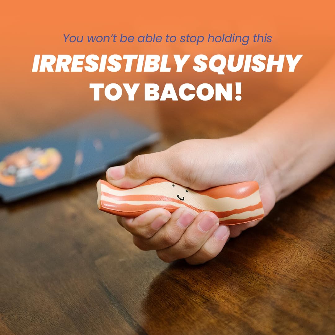 Steal The Bacon Card Game - by Taco Cat Goat Cheese Pizza - Fun Family Games for Kids and Adults - Who Doesn’t Love Bacon? Easy to Learn & Great Gift