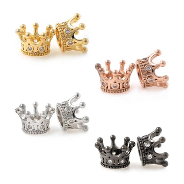 Miniature Rhinestone Crown, Dollhouse Tiny Miniature Crown, with Diamond Rhinestones, Fairy Crown, for Fairy Tale Garden, Dollhouse Miniature