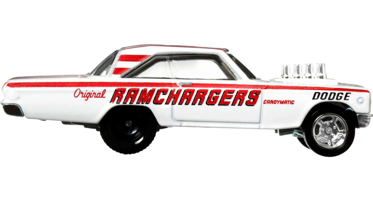 Hot Wheels Car Culture Circuit Legend Premium Toy Car, Die-Cast 1:64 Scale 65 Dodge Coronet for Play or Display