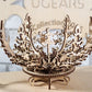 UGEARS Mechanical Flower 3D Wooden Puzzles for Adults - Wooden Model Kits for Adult Mechanical Flower Models Open and Close Wood Creations Brain