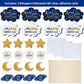 24 Pcs Twinkle Small Star Centerpiece Sticks for Baby Shower Star Table Toppers Birthday Party Decoration Cake Topper Moon Decoration Glitter