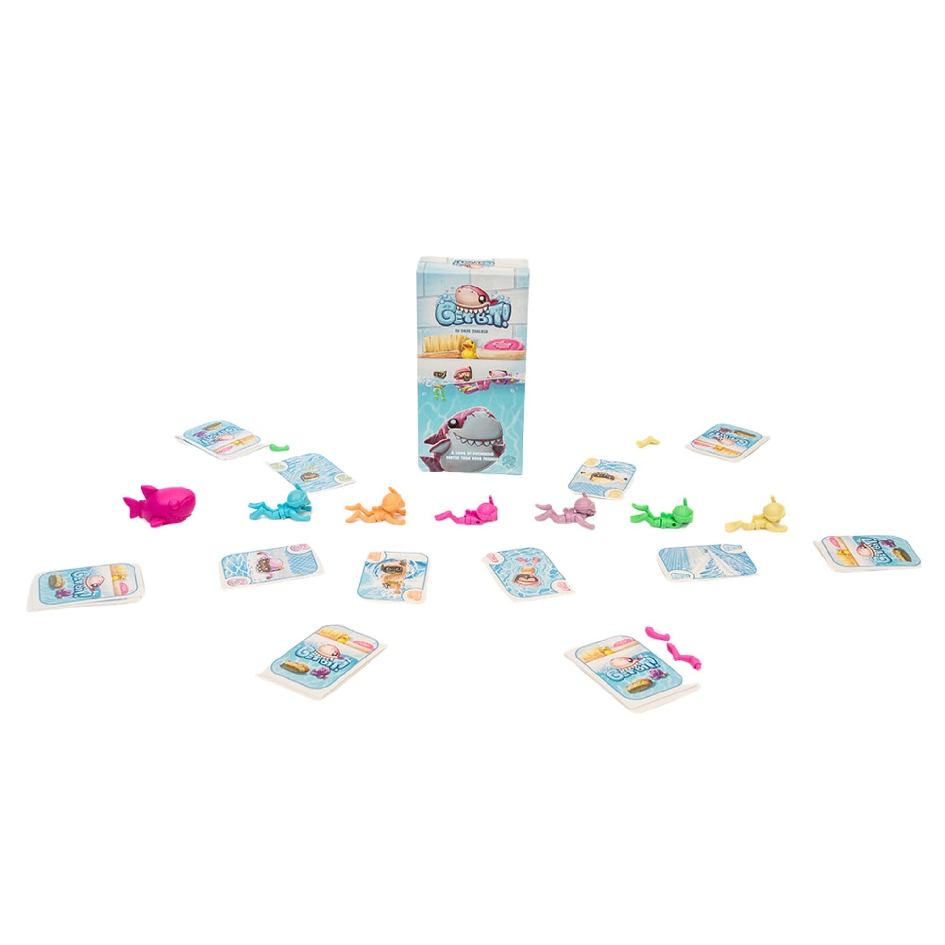 Greater Than Games | Get Bit | Family Card Game | Party Game for Adults and Family | Escape the Shark | 3 to 6 Players | Ages 7+ | 20 Minutes