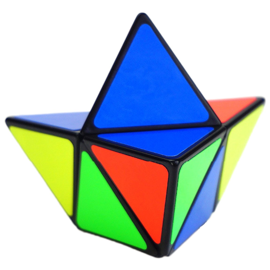 Willking Pyramorphix 2x2 Speed Cube Pyraminx 2x2x2 Magic Puzzle Cube Toy Black