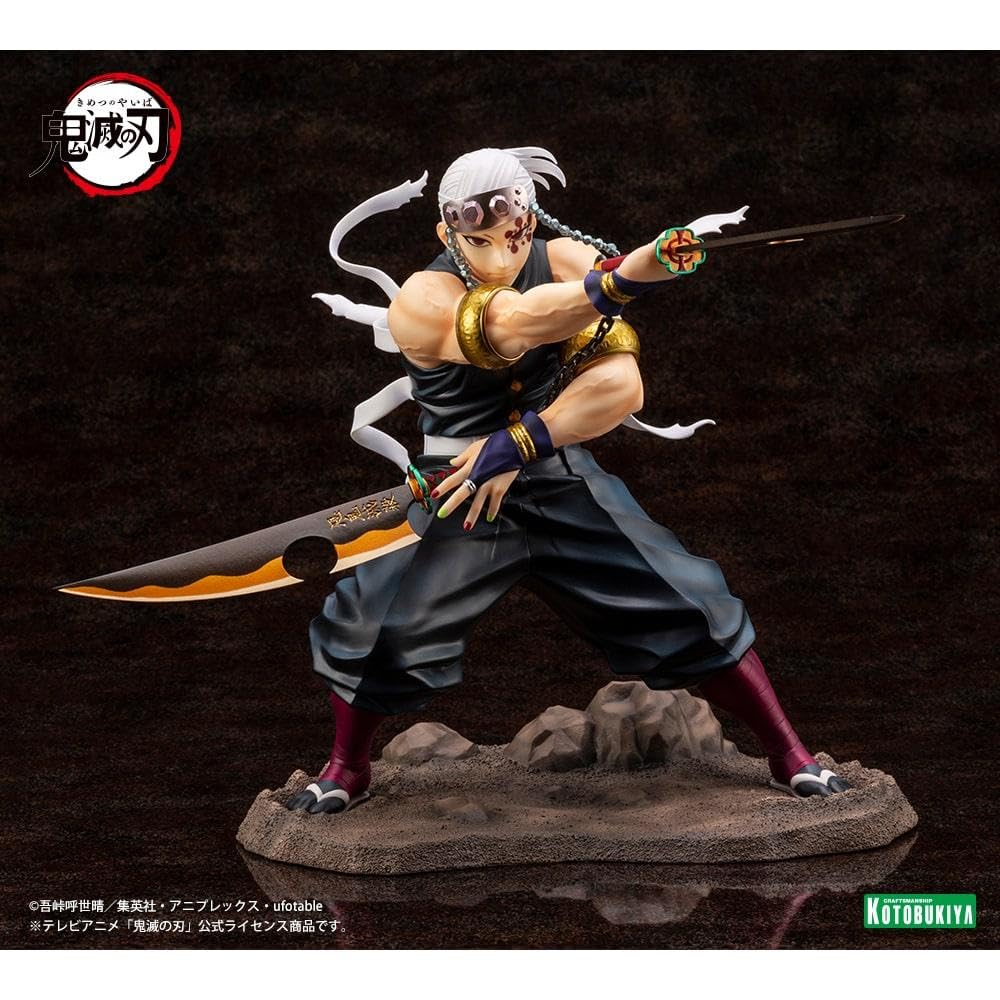 Kotobukiya Demon Slayer: Kimetsu no Yaiba: Tengen Uzui ARTFX J Statue, Multicolor