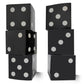 Eylola 6 Pcs Black Floral Dice Boxes 8 x 8 x 8 Inch - Bulk for Centerpieces, Casino Party Decorations, Game Night Decorations, Casino Themed Party