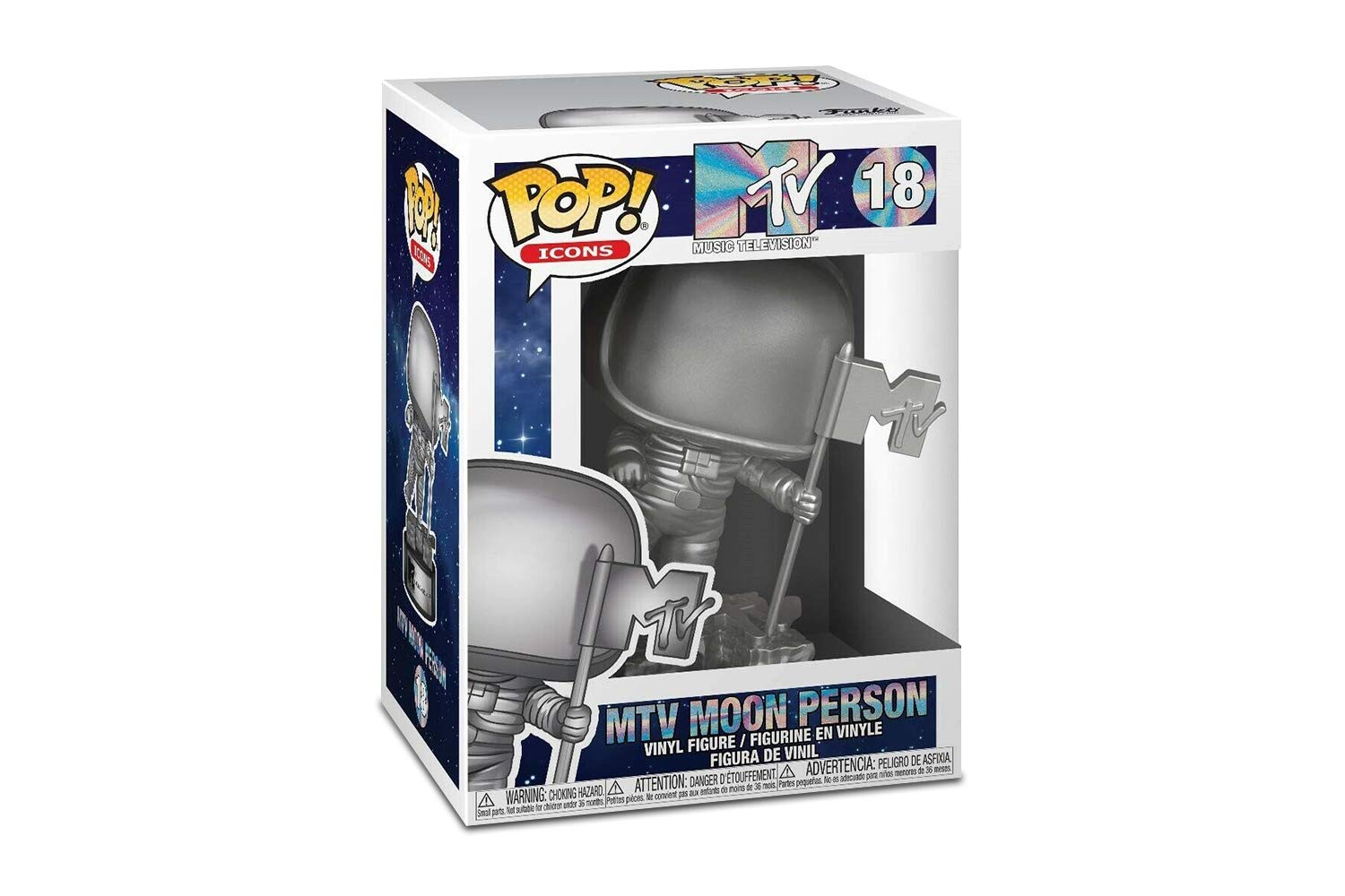 Funko Pop! AD Icons: MTV - MTV Moon Person, Multicolor