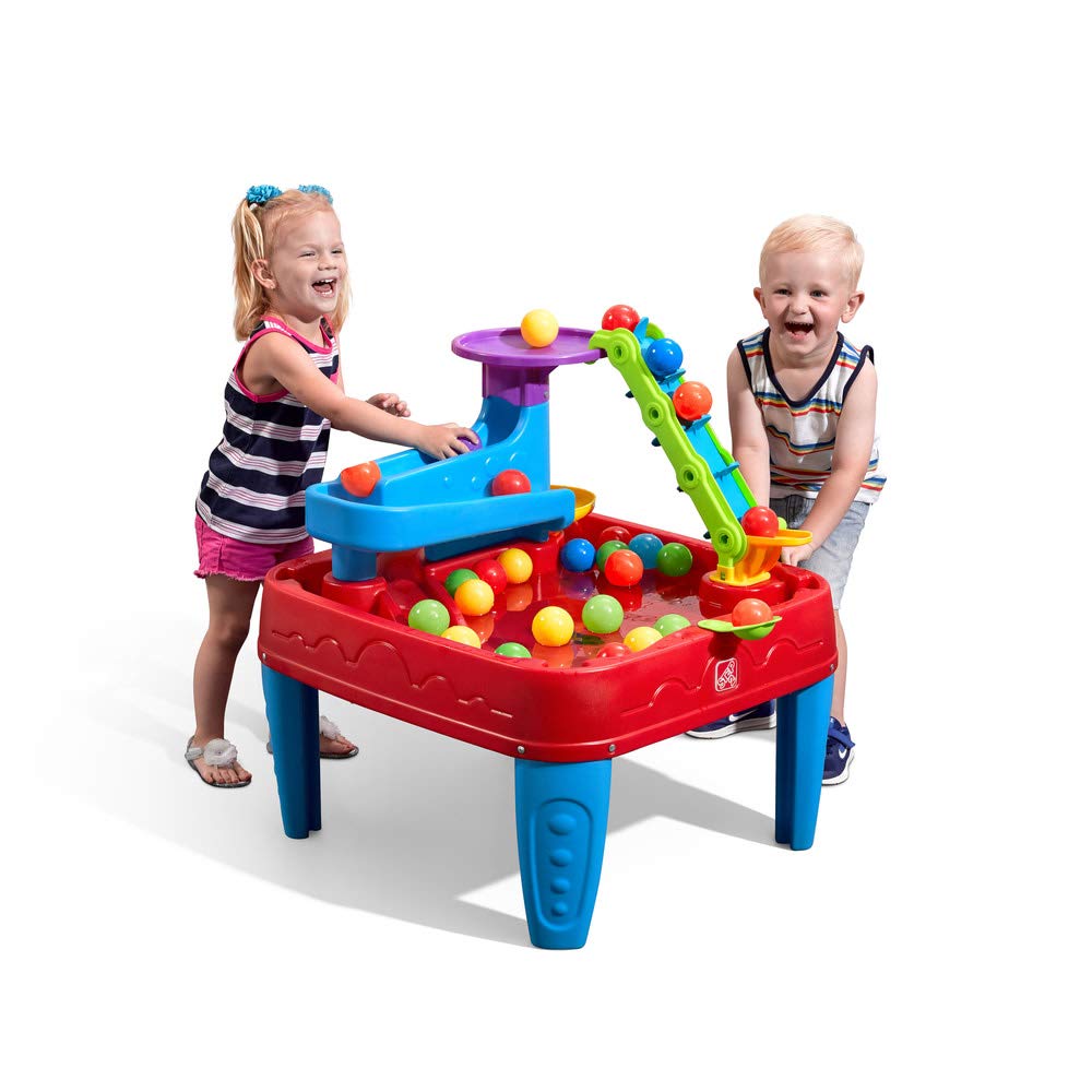 Step2 Stem Discovery Ball Table, Kids Water Table Activity Sensory Playset, Summer Outdoor Toys, 13 Piece Water Toy Accessories, For Toddlers 2+ Years