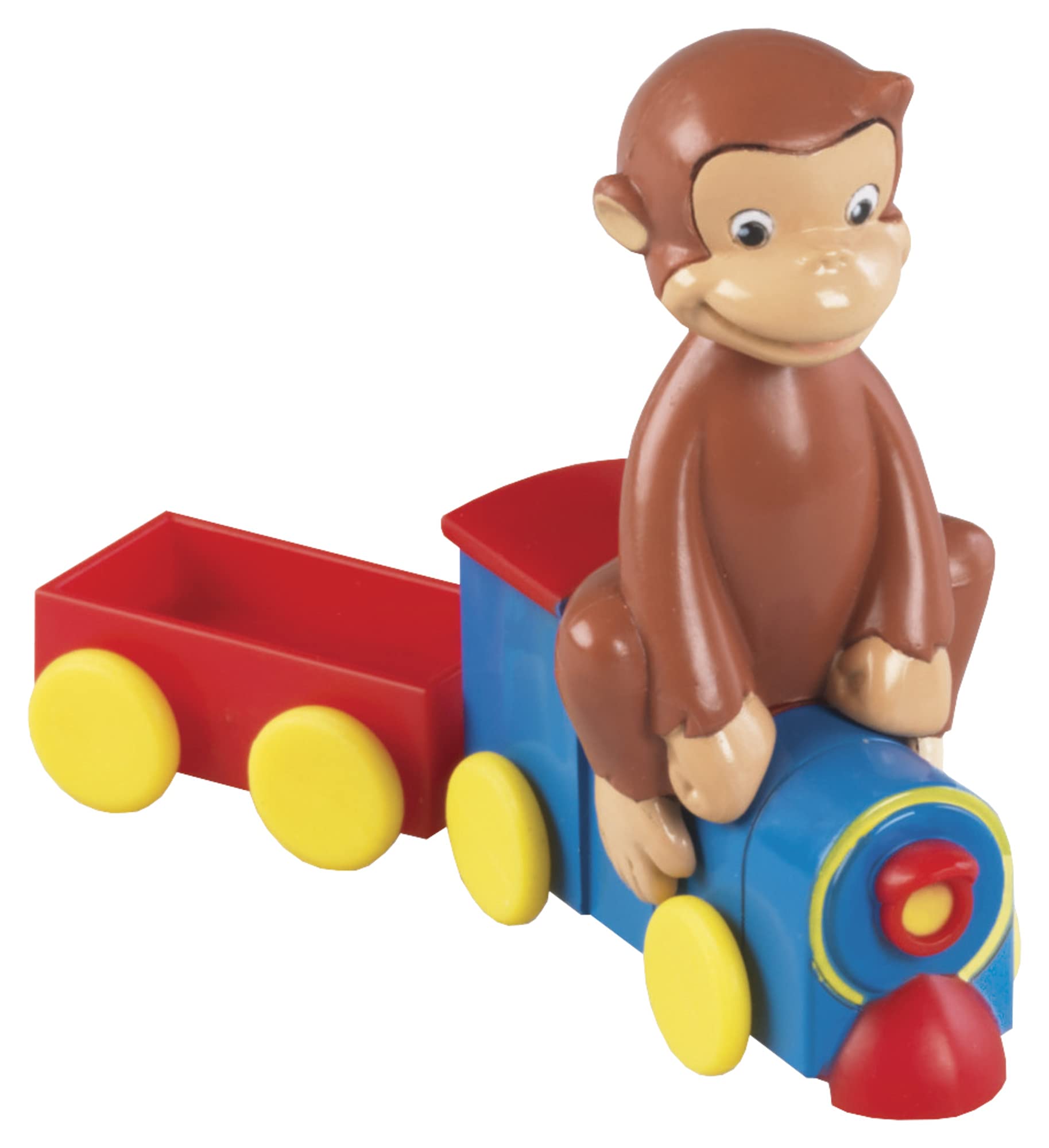DecoSet® Curious George Train Cake Topper, 4-Piece Set, Keepsake Figures for Hours of Fun, Create an Adorable Birthday Centerpiece