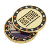 LoveinDIY 2 Metal Chips Big Small Dealer Buttons for Texas