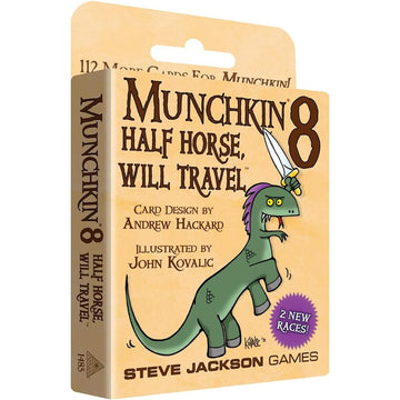 Munchkin 8 - Half Horse, Will Travel Card Game (Expansion), 112-Card Expansion, Adults, Kids, & Family, Fantasy Adventure RPG, Ages 10+, 3-6 Players