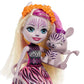 Enchantimals Zadie Zebra Doll with Ref Animal Figure, 6-inch Small Doll with Removable Skirt & Accessories, Sunny Savanna Toy Collection