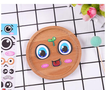 8PCS Big Eye Stickers, Swing Eye Stickers, Children's handicrafts with Nose and Mouth, self-Adhesive, Multiple Sizes and Colors, Easy to Tear Off