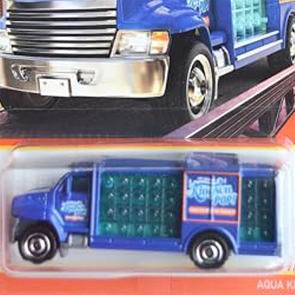 Matchbox Aqua King, Blue 57/100, Die-Cast Truck, 1:64 Scale, Ages 3+