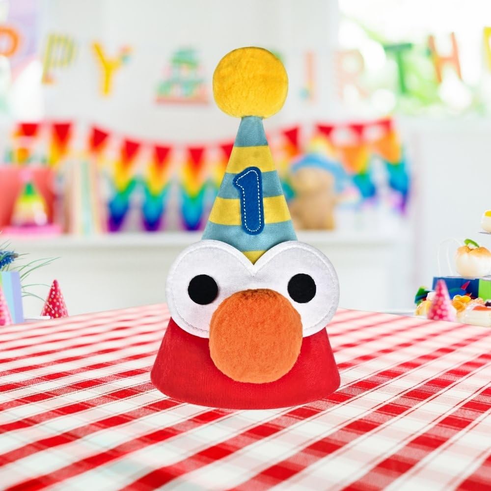 Fun Everyday Sesame Street Deluxe Cone Hat - 7" x 5" (1 Pc.) - Vibrant Design - Perfect for Parties and Playdates