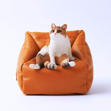 Lana Toys WLNTDOLA 1/6 Orange Cats 3.0 Pet Healing Figure Cute Lazy Cat Model Resin Decoration