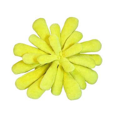 Dumwry 3D Plant Shaped Throw Pillow, 17.7 Inch Soft Plush Decorative Cushion, Hand-Stitched Flower Style Pillow for Bedroom, Living Room & Home Decor
