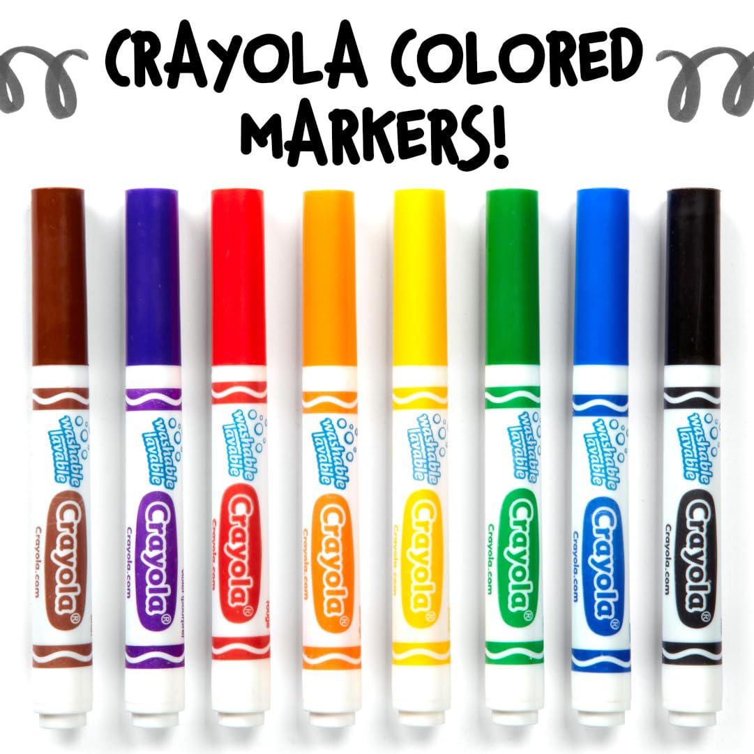 Crayola® Washable Broad Line Markers, Yellow, Pack of 12 Markers