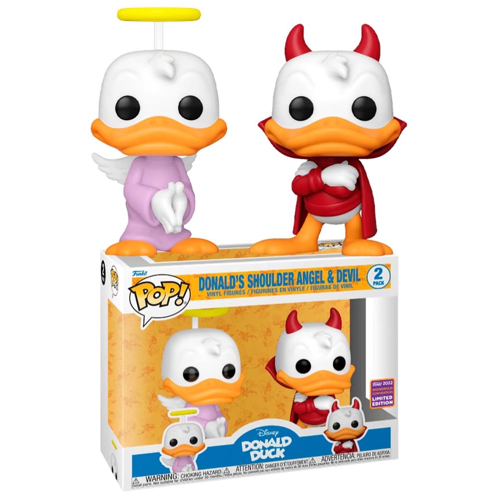 Funko Donald Duck POP! Disney Donald's Shoulder Angel & Devil Exclusive Vinyl Figure