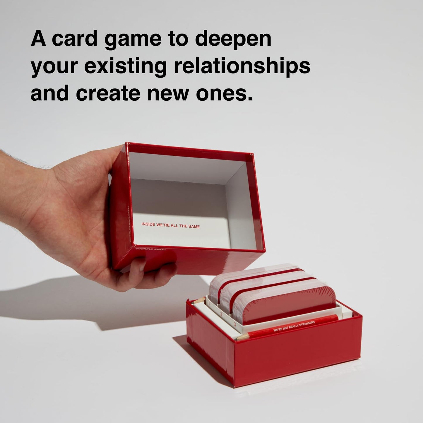 WE'RE NOT REALLY STRANGERS Card Game - 150 Conversation Cards for Adults, Teens, Couples, & Strangers - Icebreaker Questions for Game Night or Date