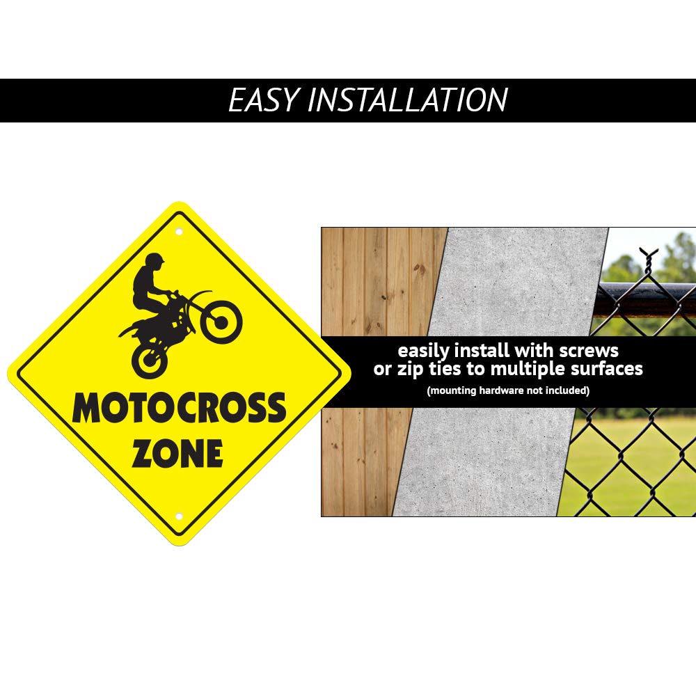 Arcade Crossing Sign Zone Xing | Indoor/Outdoor | 20" Tall Game Room gameroom Machine Pinball Shooting pin Ball Coin