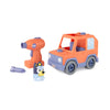 BUILD-A-BUDDY Bluey Car - Buildable Motorized Vehicle for Take Apart Play - Includes Figure and Toy Drill - Officially Licensed Bluey Toys - Kids