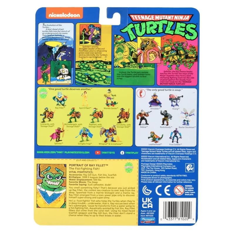 Teenage Mutant Ninja Turtles Ray Fillet Classic Action Figure