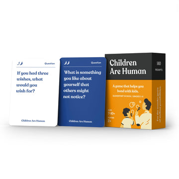 Children are Human | 140 Conversation Cards to Help Bond with Kids | Card Game for Elementary School Children | Designed by Experts for Grades 2-5 |