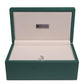 Silverman & Co. Double 9 Large Black Domino Set - Green Case