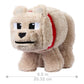 Minecraft Basic Plush Dennis The Wolf, 8-inch Collectible Soft Doll Inspired by The Movie Inspired by The Video Game