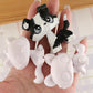 23pcs/Lot White Base for Pet Shop Cat Dog Fox Timber Wolf Sitting Cat Persian Cat Collie Deer Great Dane Cocker Spaniel Dachshund Custom DIY Paint