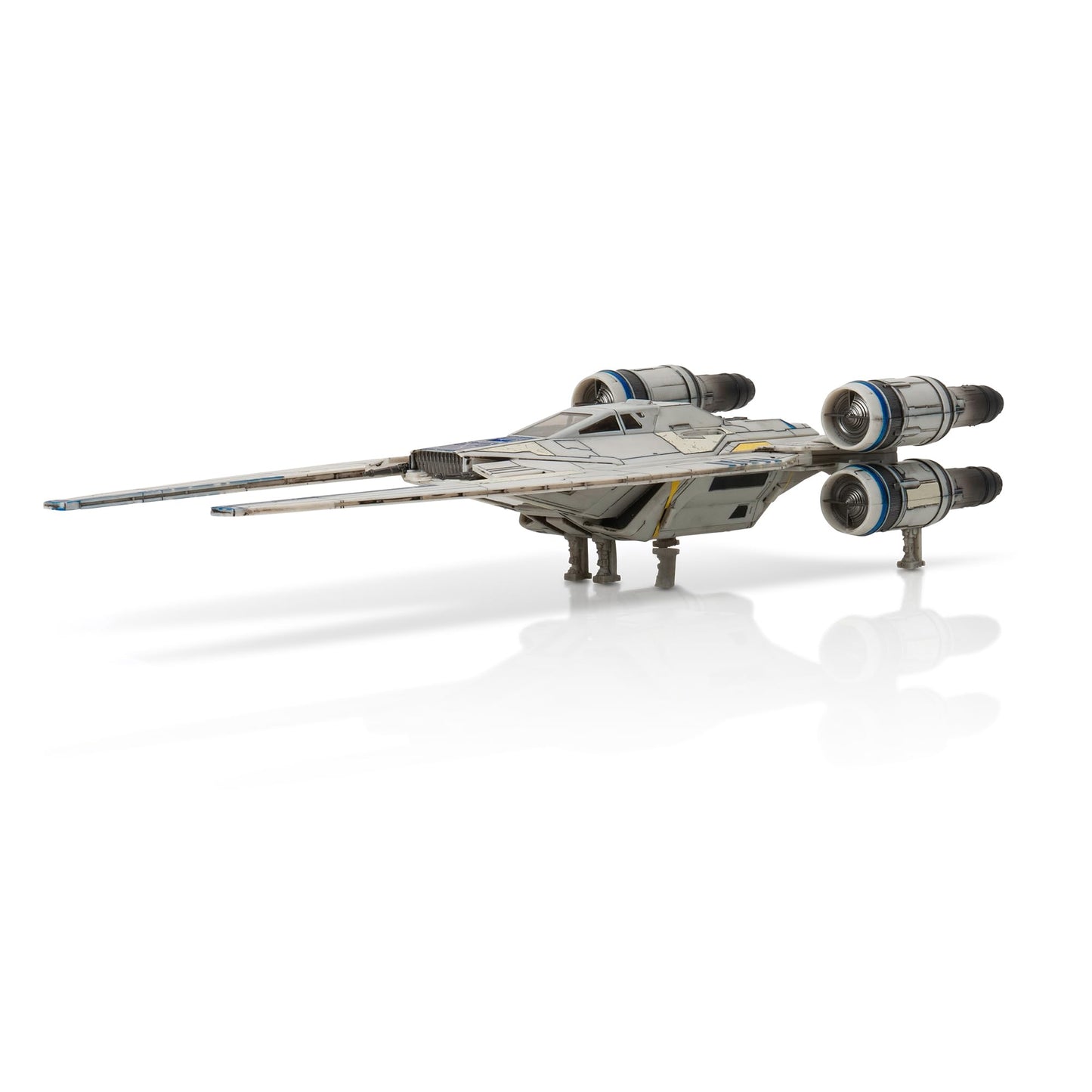 Jazwares Star Wars Micro Galaxy Squadron U-Wing Starfighter - 12-Inch Vehicle with Foldout Wings, Troop Bay, Sniper Gun, and Three 1-Inch Micro Figure