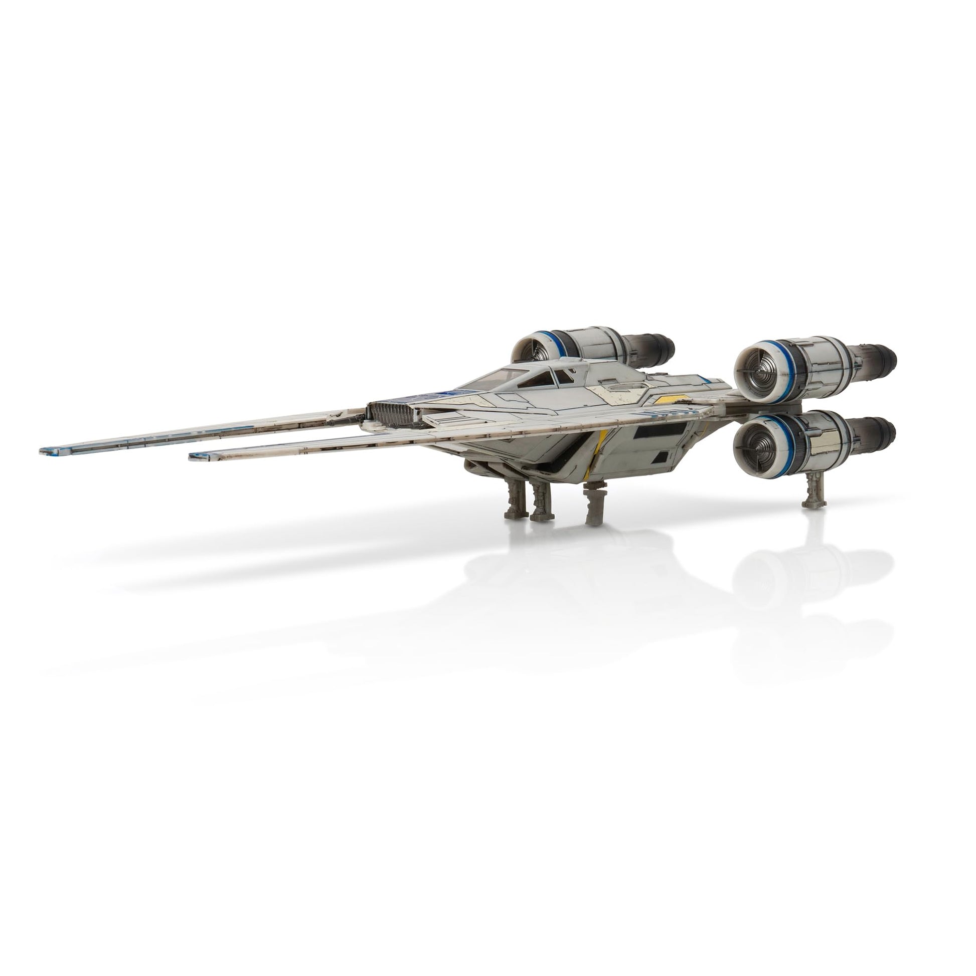 Jazwares Star Wars Micro Galaxy Squadron U-Wing Starfighter - 12-Inch Vehicle with Foldout Wings, Troop Bay, Sniper Gun, and Three 1-Inch Micro Figure