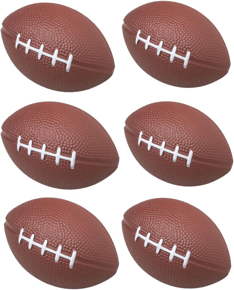 GiftExpress 26pc 4" Foam Mini Football Stress Balls, Mini Sport Balls, Football Themed Party Supplies