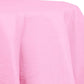 Creative Converting Touch of Color Round Candy Pink Plastic Lined Paper Tablecover, Each, 82