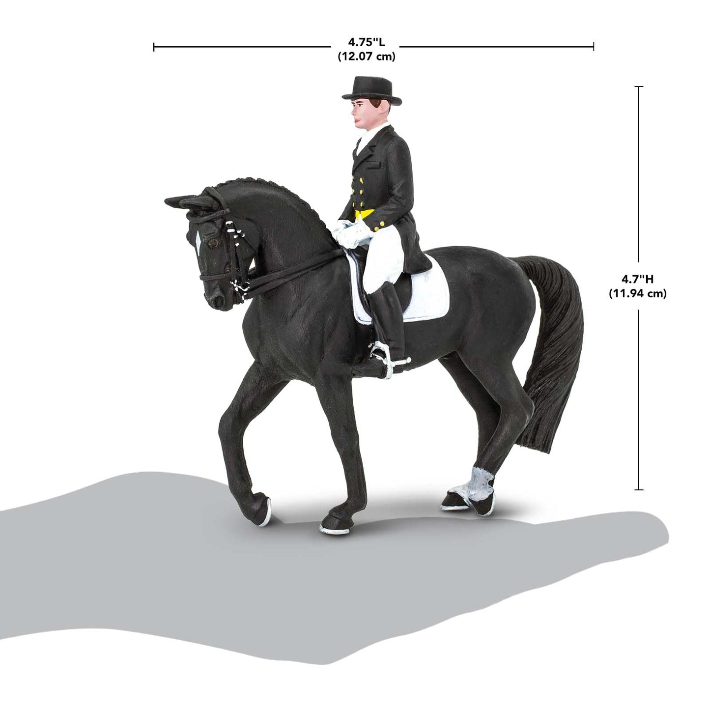 Safari Ltd. James on Dancing Bells Toy Set - Realistic Horse and Rider Model - Educational Toy for Boys, Girls, and Kids Ages 3+
