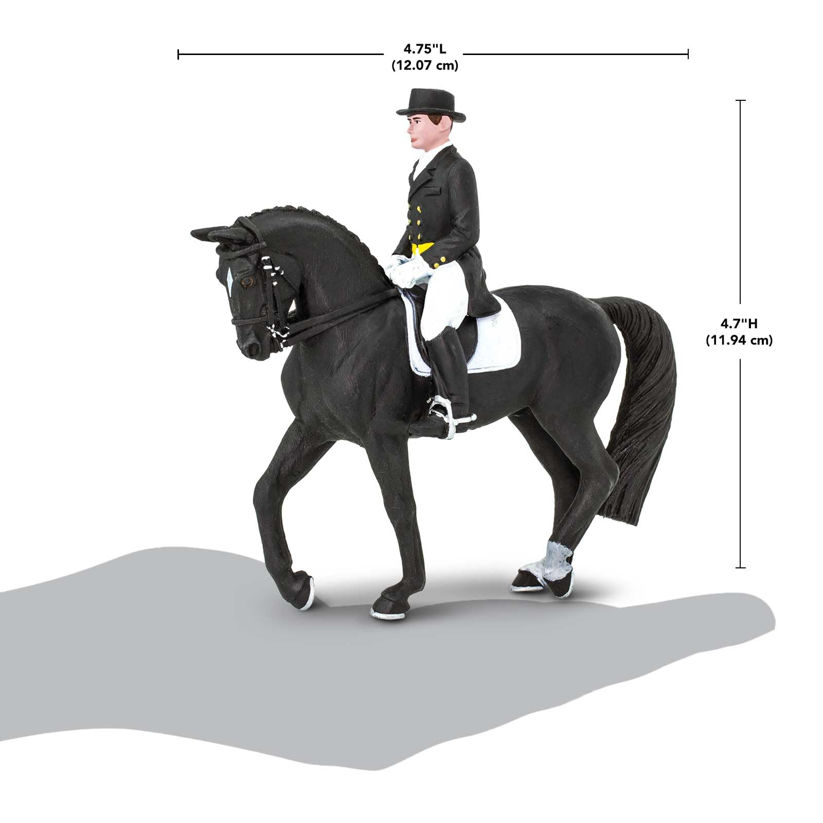 Safari Ltd. James on Dancing Bells Toy Set - Realistic Horse and Rider Model - Educational Toy for Boys, Girls, and Kids Ages 3+