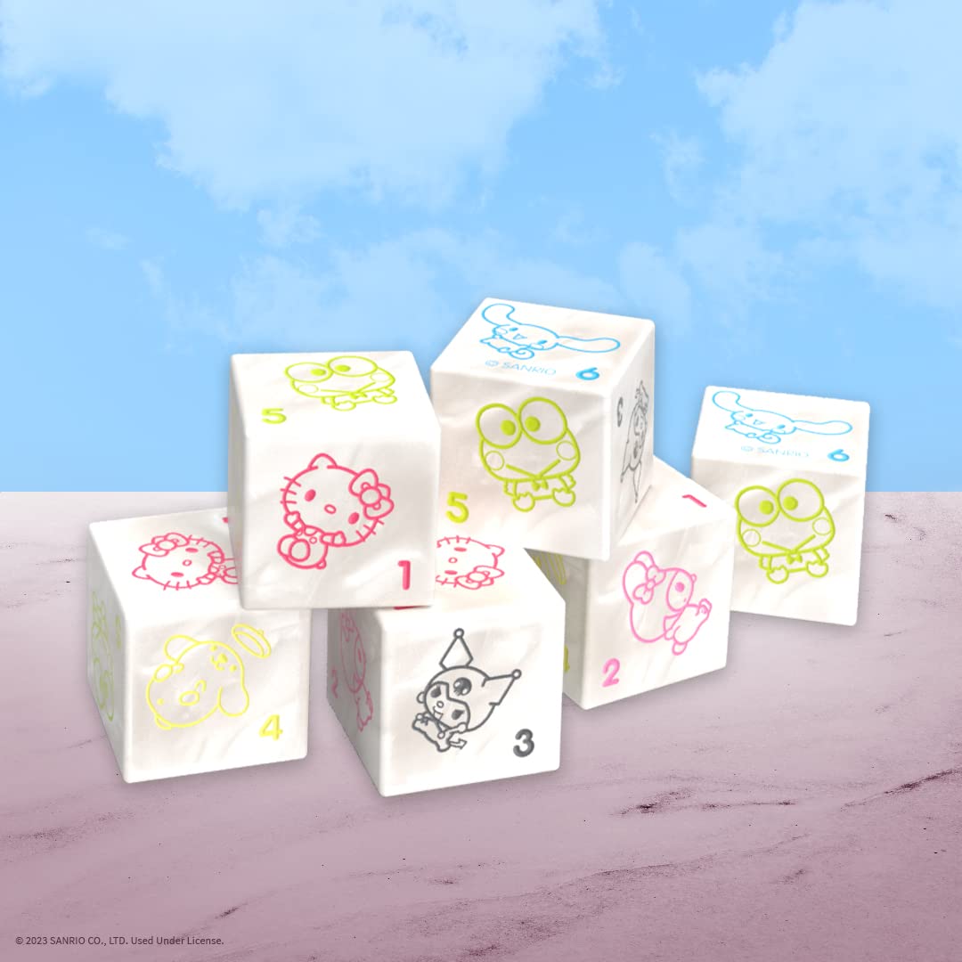 Hello Kitty and Friends Premium Dice Set | Hello Kitty and Friends Custom Dice with Collectible Tin Case | Based on Sanrio Hello Kitty and Friends |