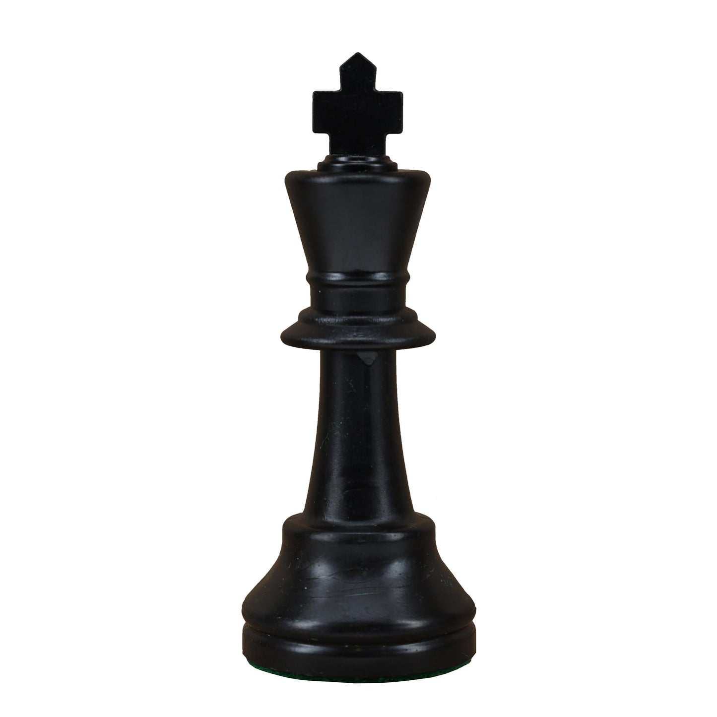 WE Games Replacement Staunton Chess Piece - Dark King, Heavy Weighted Tournament Style Plastic Piece with Felt Bottom - Single Replacement for Classic