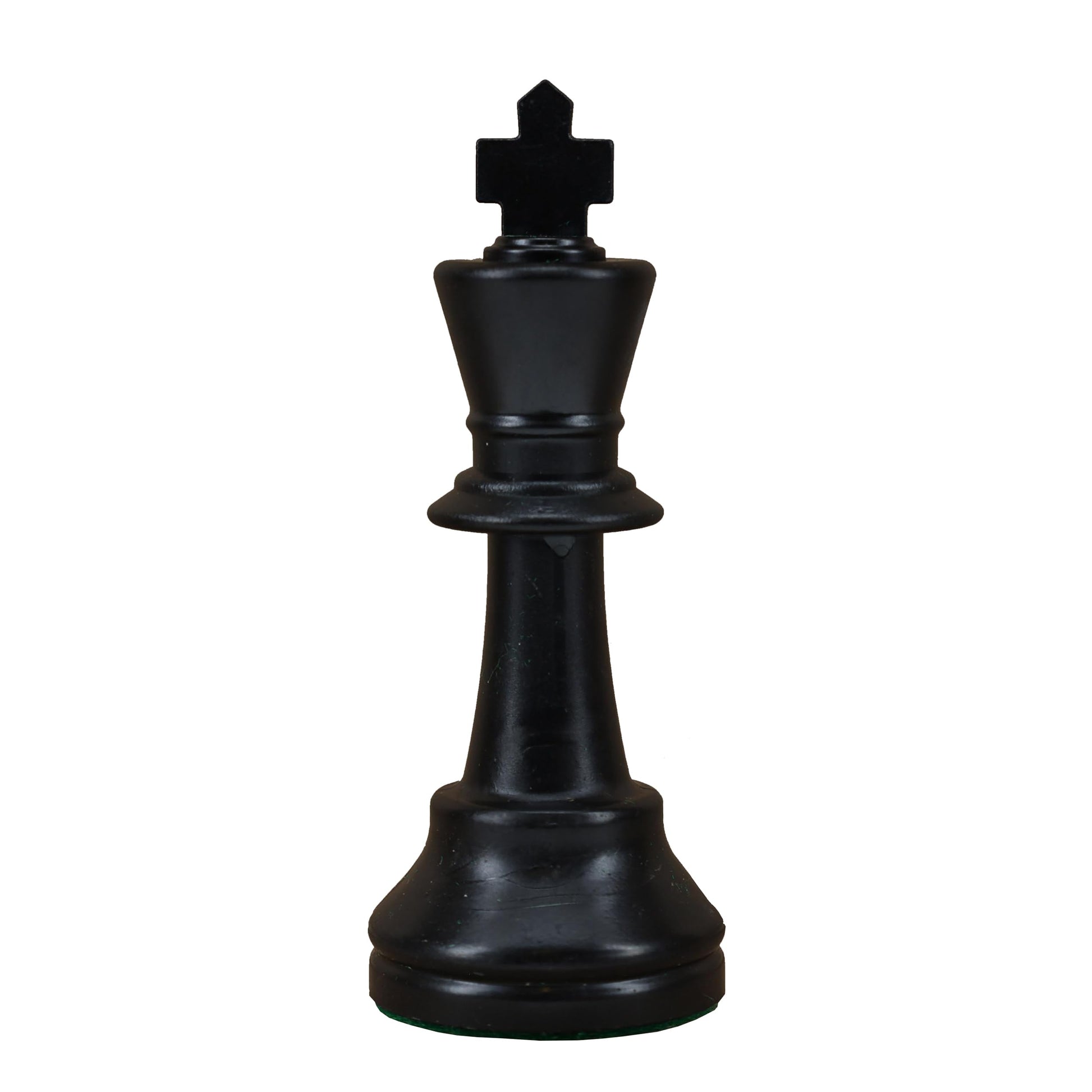 WE Games Replacement Staunton Chess Piece - Dark King for Tournament Chess Set, Plastic Chess Piece with Felt Bottom, Classic Design, Replacement