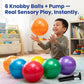 Bedwina 7 Inch Knobby Sensory Balls (6-Pack) Spiky Massage Stress Balls