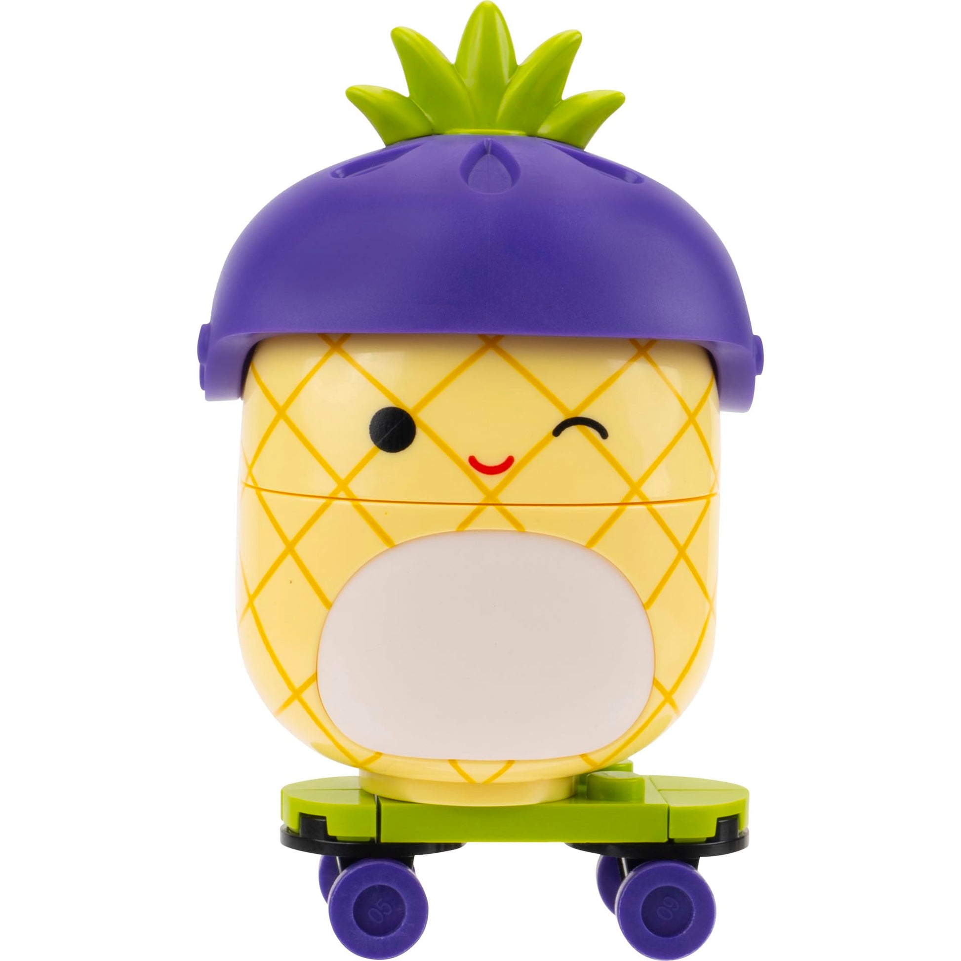 BLDR Squishmallows Maui's Skatepark Building Set - Maui The Pineapple Buildable Figure - Squishmallows Fans 8+, 0244