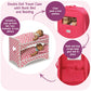 Badger Basket Double Doll Travel Case - Fits 18 Inch Dolls - Includes 2 Doll Beds, Blankets, Storage Compartments, Carry Handle - Lightweight Portable