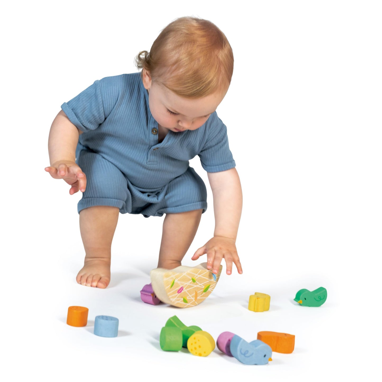 Tender Leaf Toys - Rocking Baby Birds - 12 Piece Balance Toy - STEM Toy - Early Learning to Develop Strategic Thinking and Fine Motor Skills - Wooden