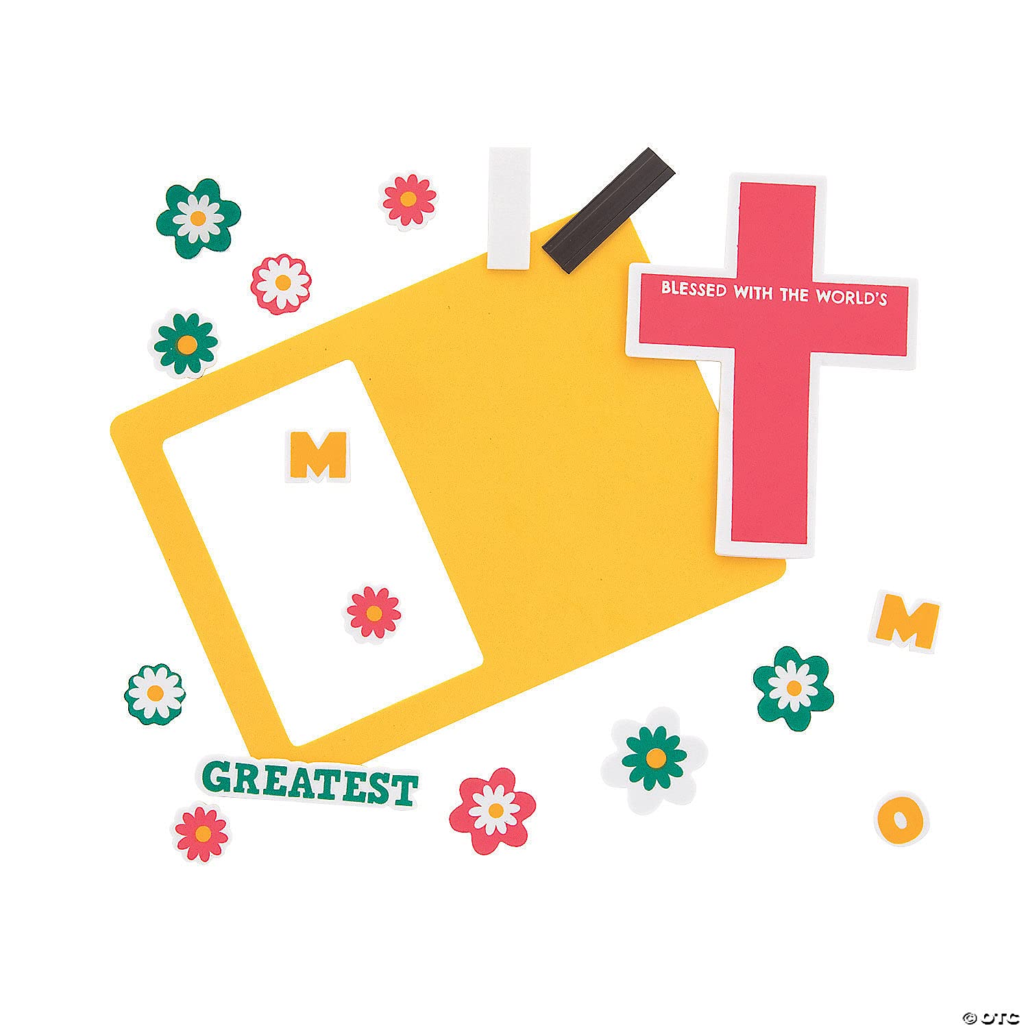 Fun Express Religious Mother’s Day Picture Frame Magnet Craft Kit - Makes 12 - DIY Craft Gifts for Kids